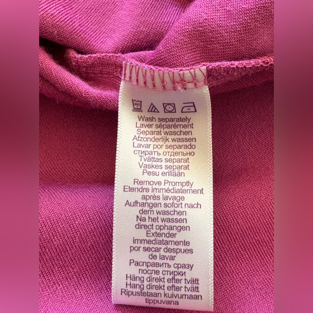 Roaman’s Pink Velour Knit Top Women’s 1X V-Neck Plus Size - Picture 5 of 10